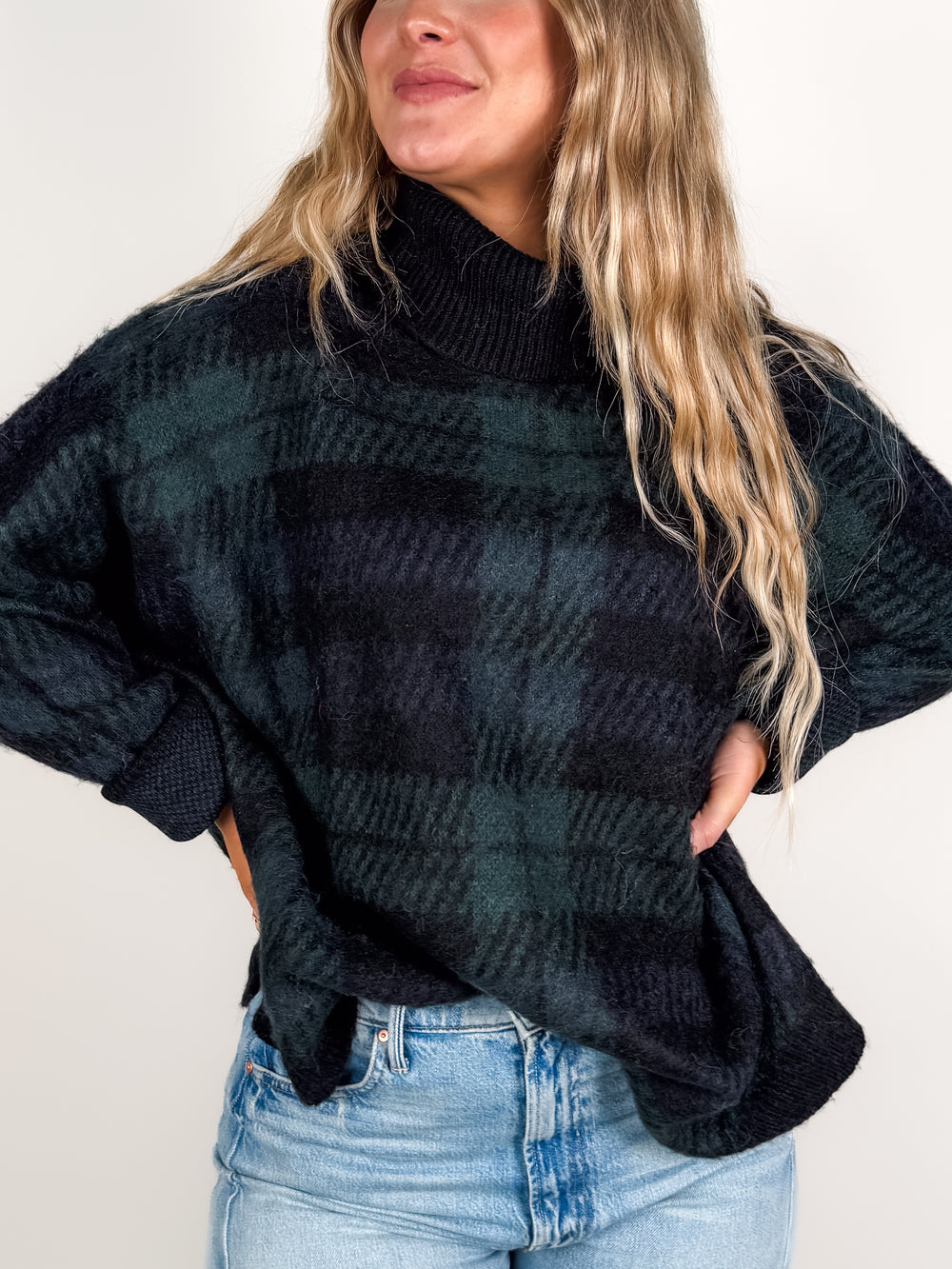 Carla Plaid Sweater