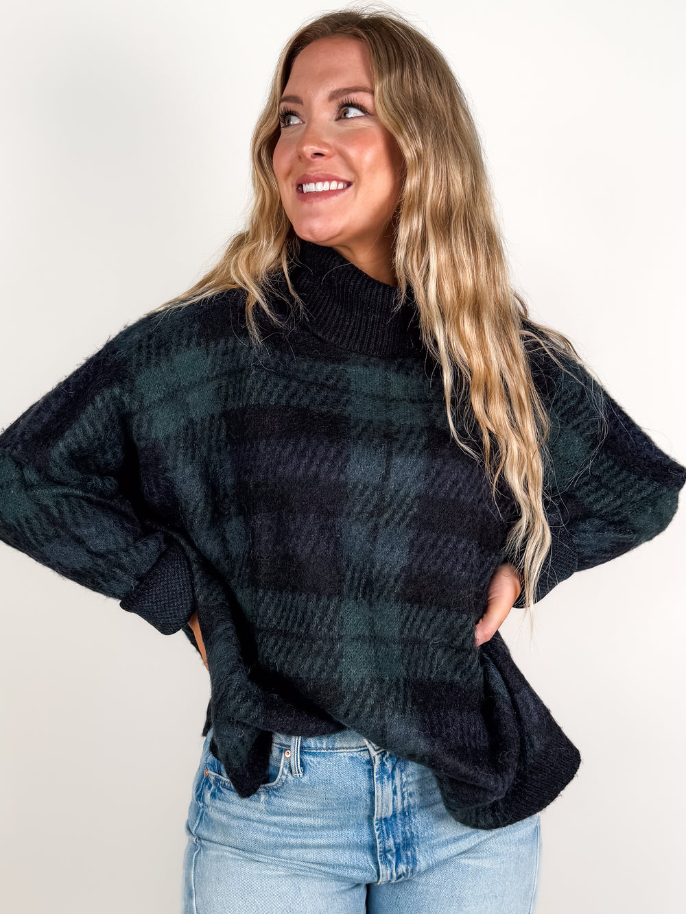 Carla Plaid Sweater