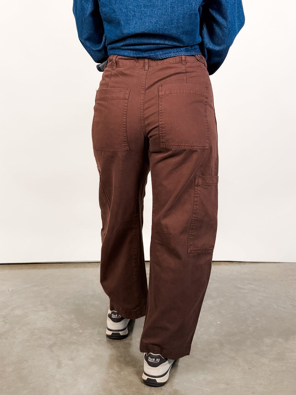 Sabrina Curved Utility Pants in Lindt