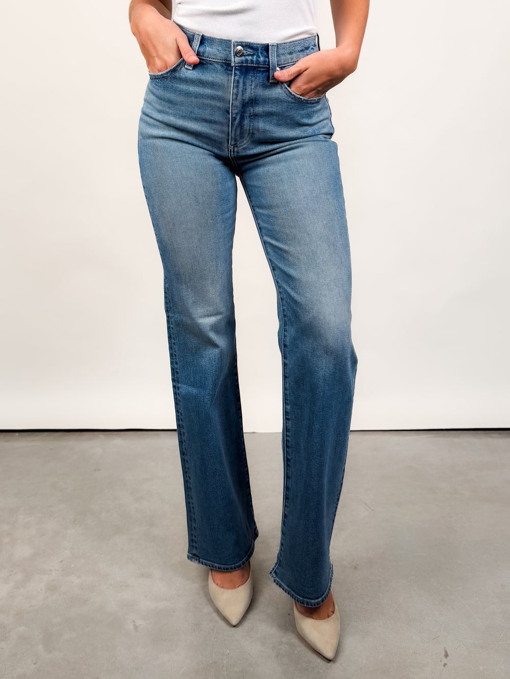 Evie High Rise Slim Boot in Illusion