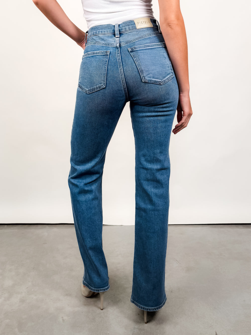 Evie High Rise Slim Boot in Illusion