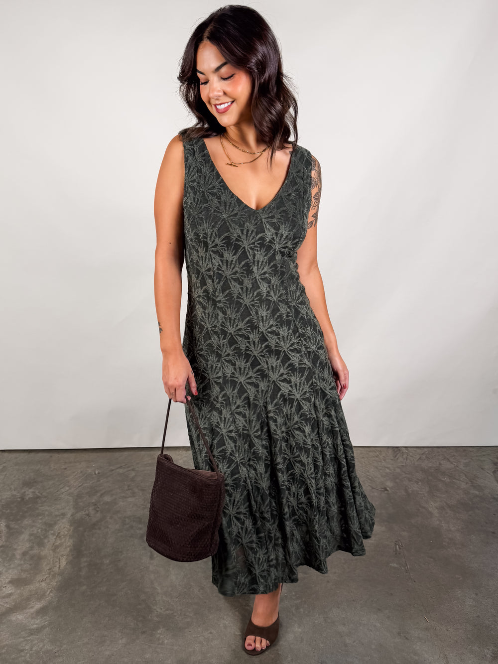Sugar Stems Midi Dress