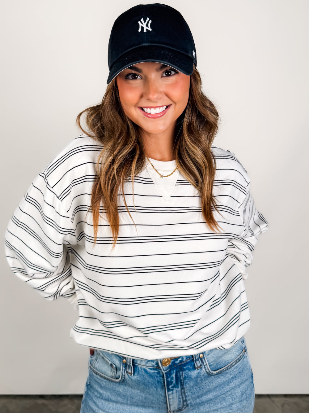 Stand Out Striped Sweatshirt