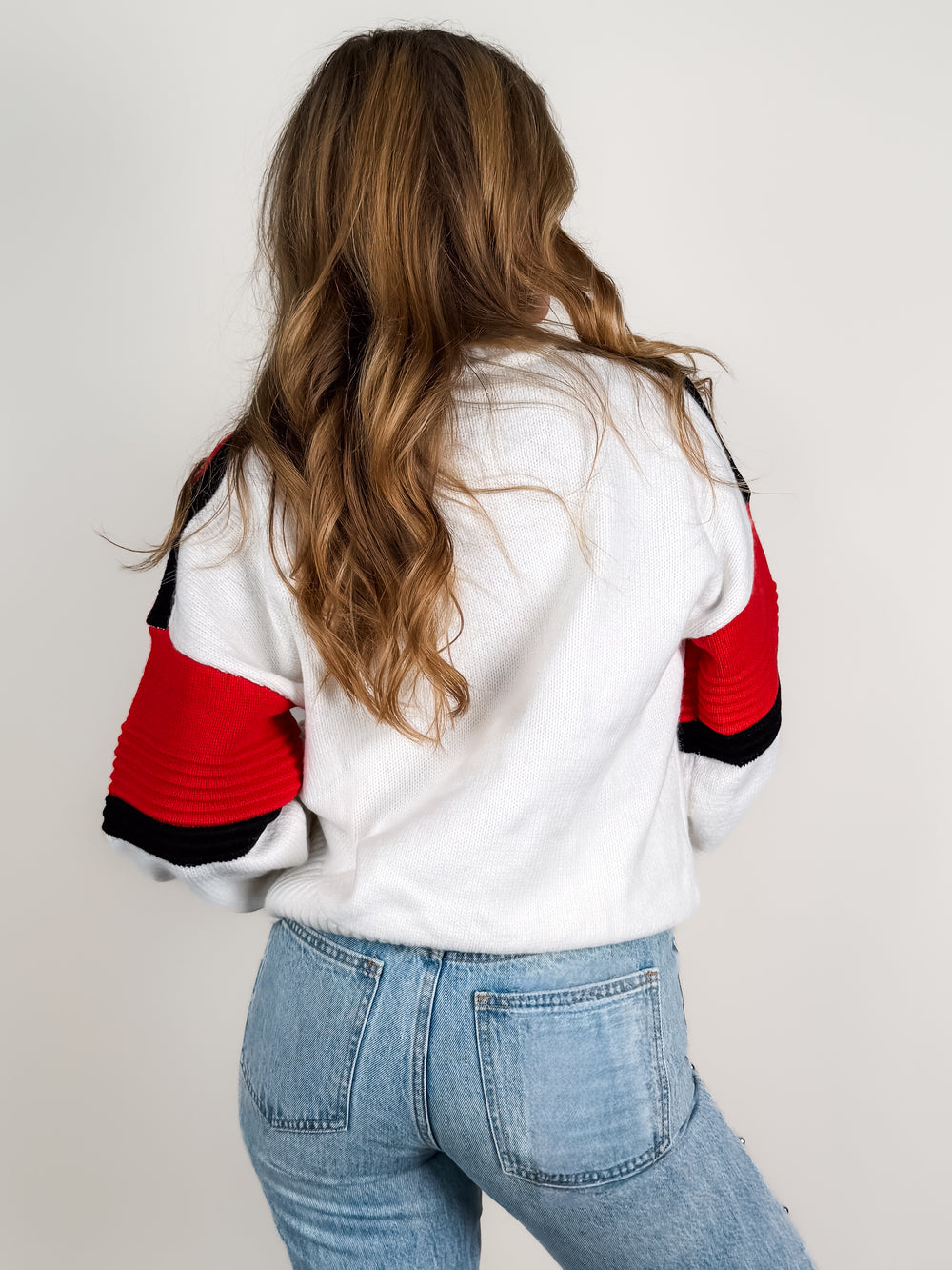 Sporty Stripe Crewneck