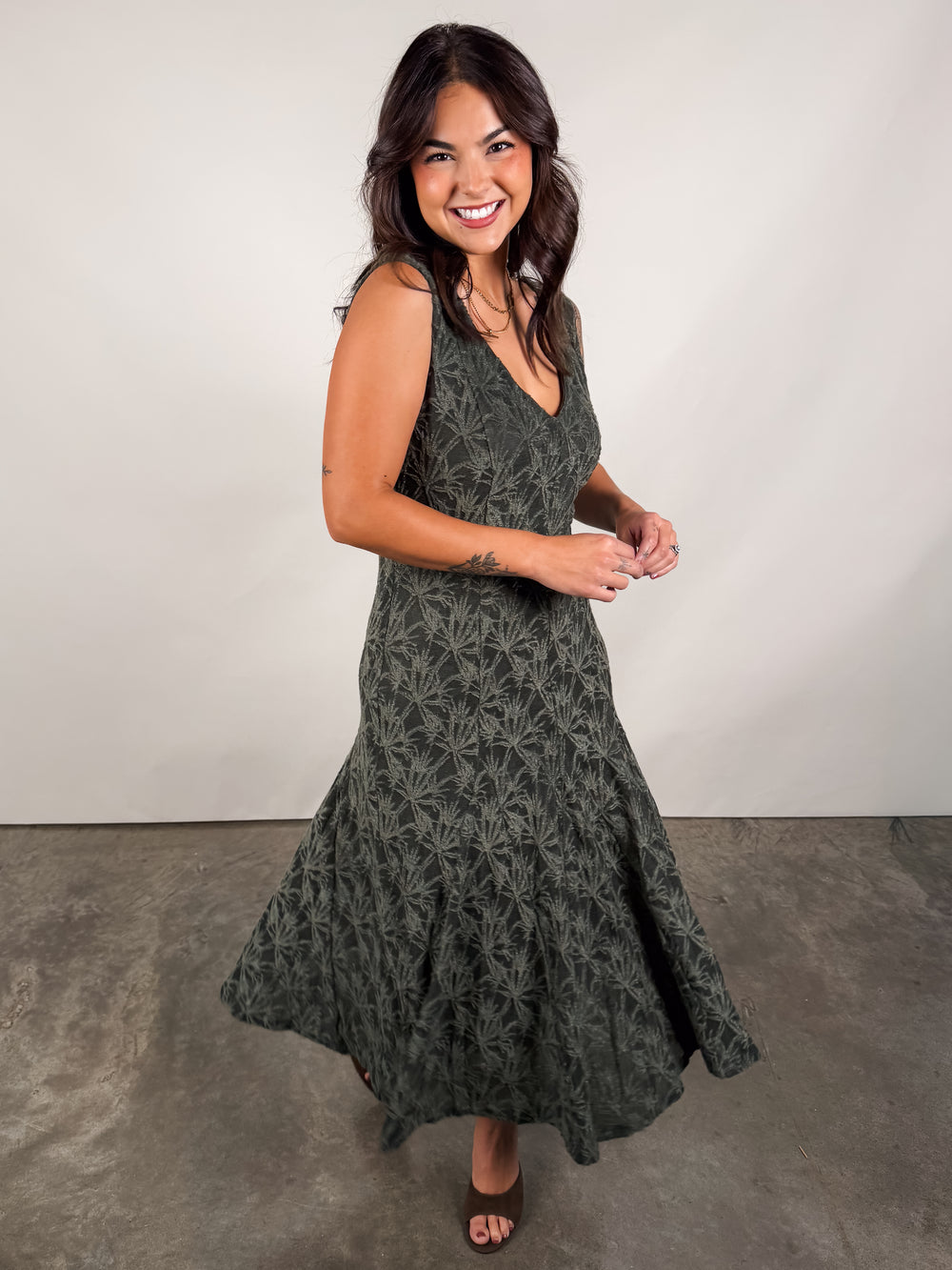 Sugar Stems Midi Dress