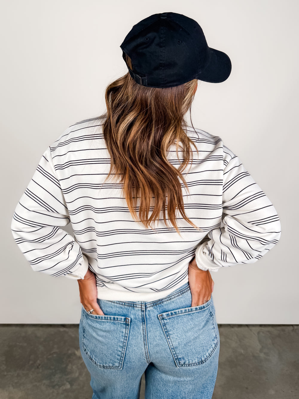 Stand Out Striped Sweatshirt