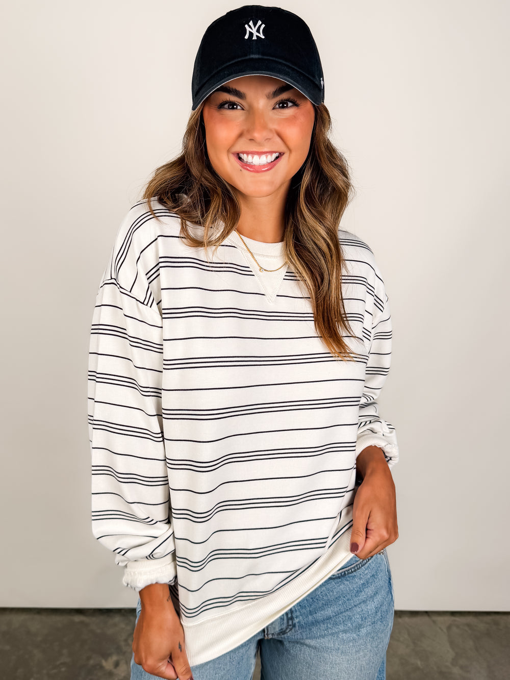 Stand Out Striped Sweatshirt