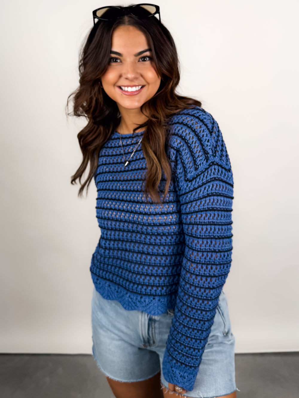 Nessa LS Boat Neck Pullover