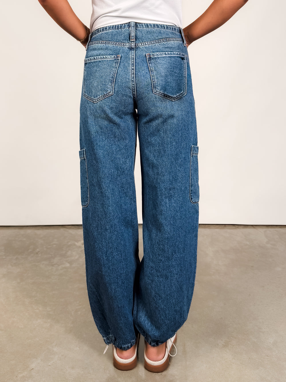 Mirage Mid Rise Cargo Harem in Snap