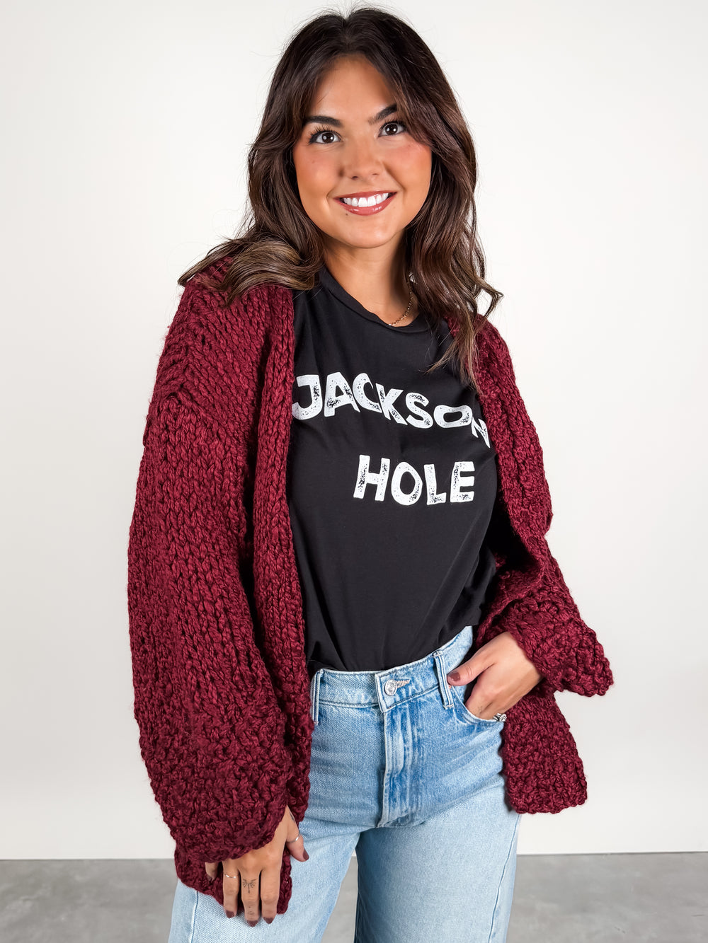 Florence Hand Knit Chunky Cardi