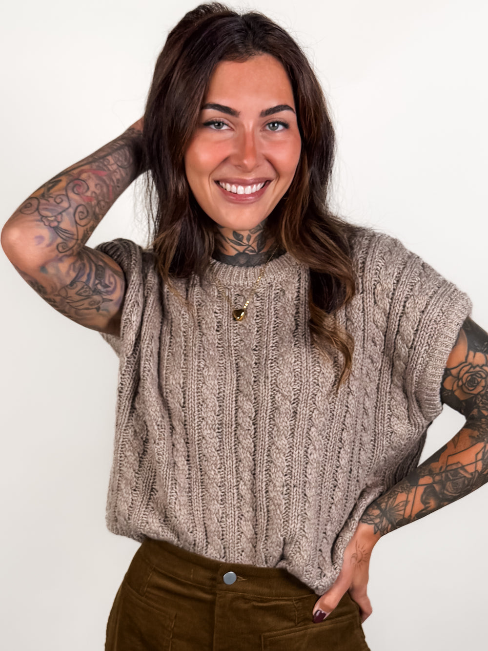 Effortless Cable Knit Sweater