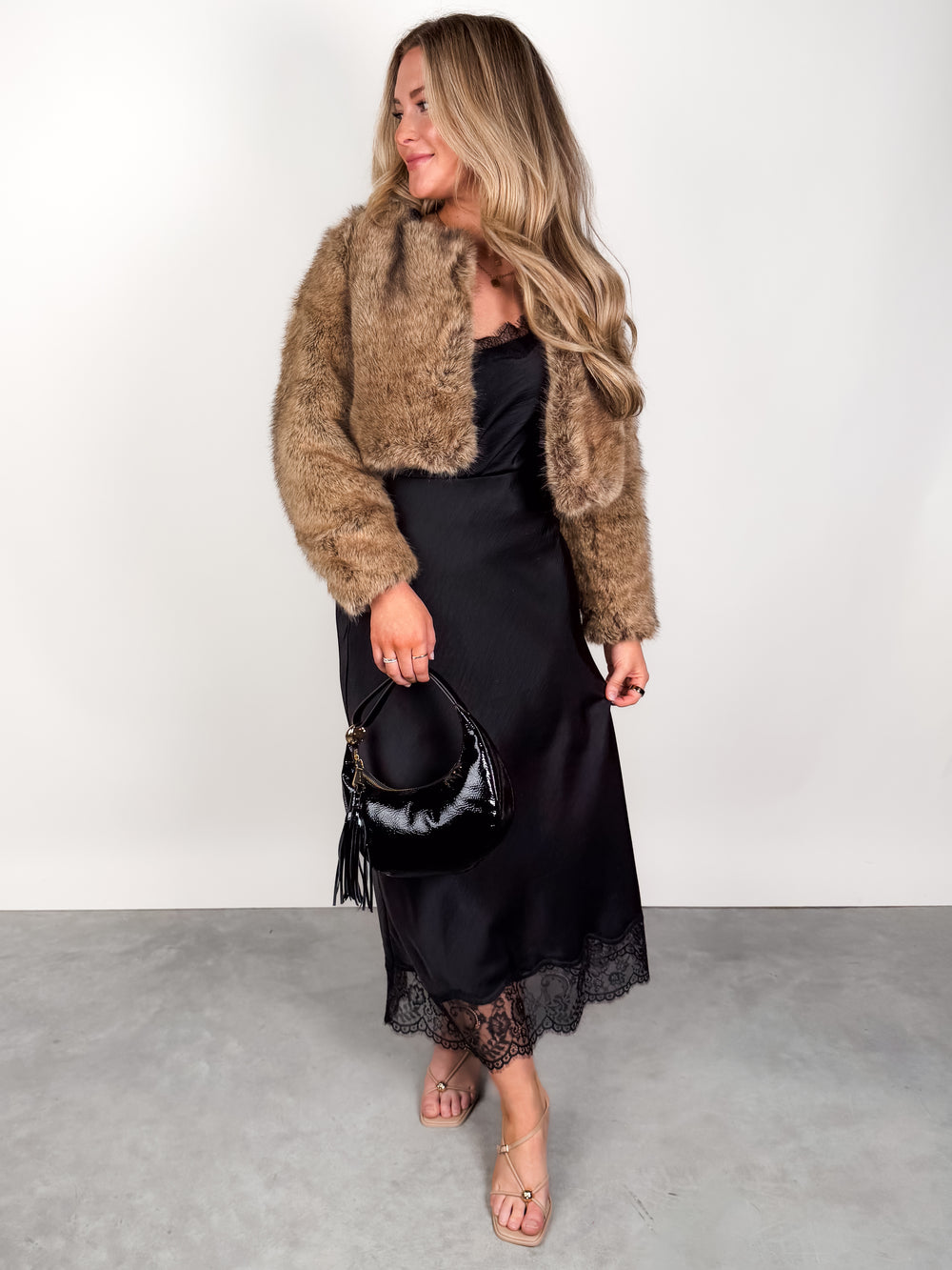 Here She Comes Faux Fur Jacket