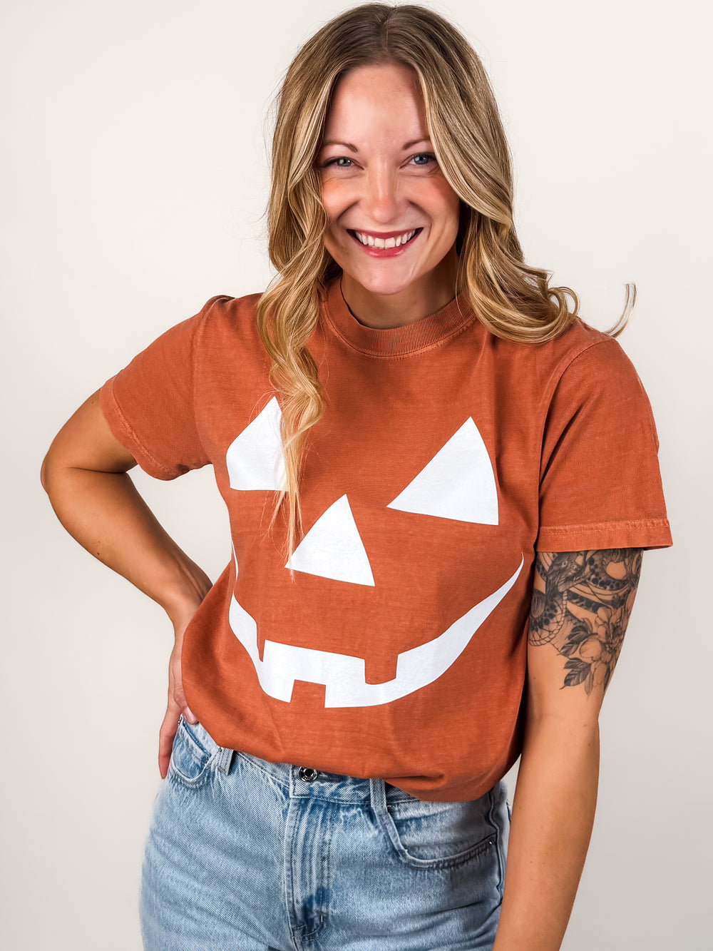 Pumpkin Oversized Tee