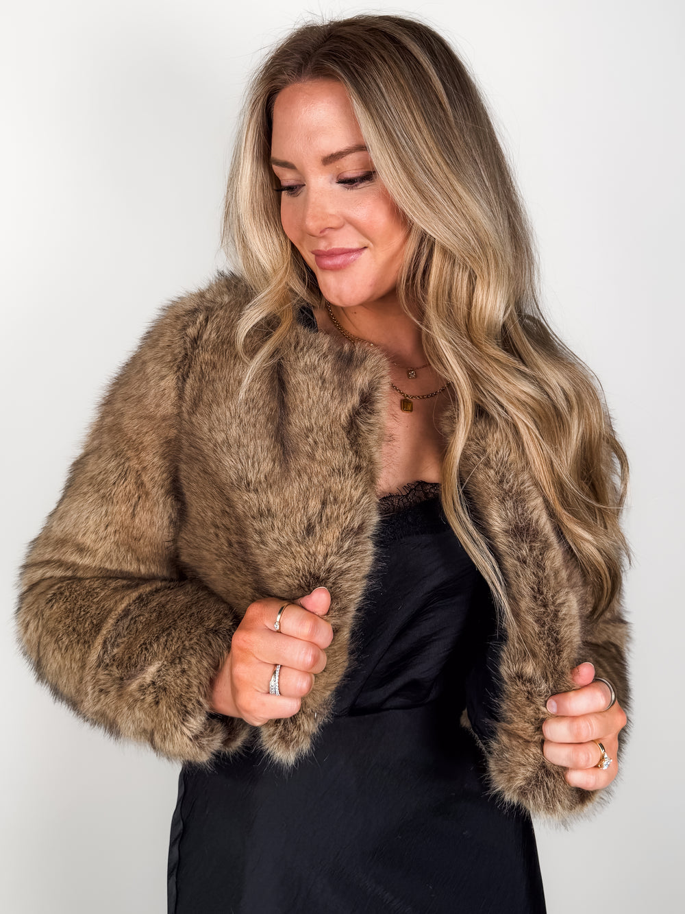 Here She Comes Faux Fur Jacket