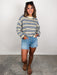 denim short outfit