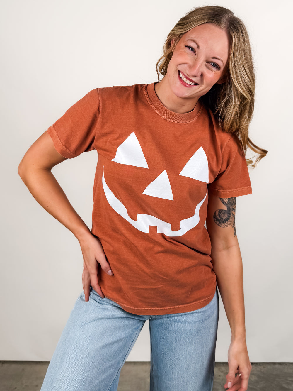 Pumpkin Oversized Tee