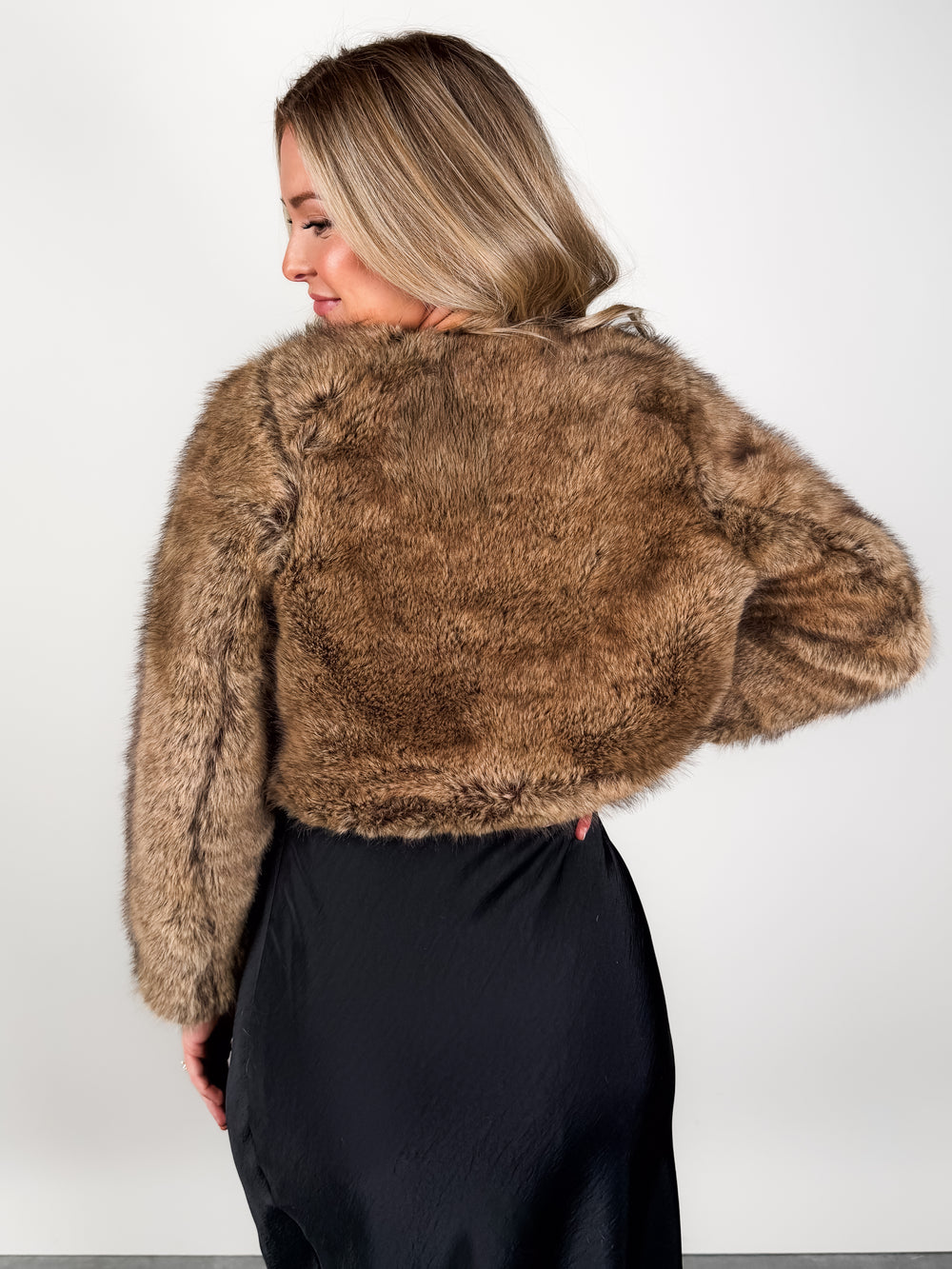 Here She Comes Faux Fur Jacket