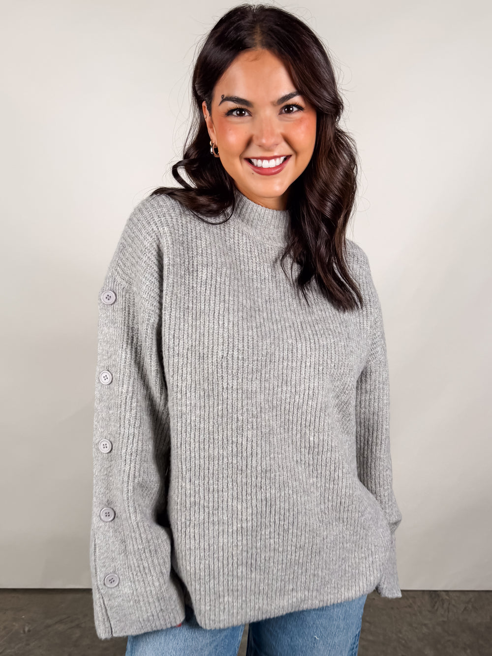 Athena Button Detail Sweater