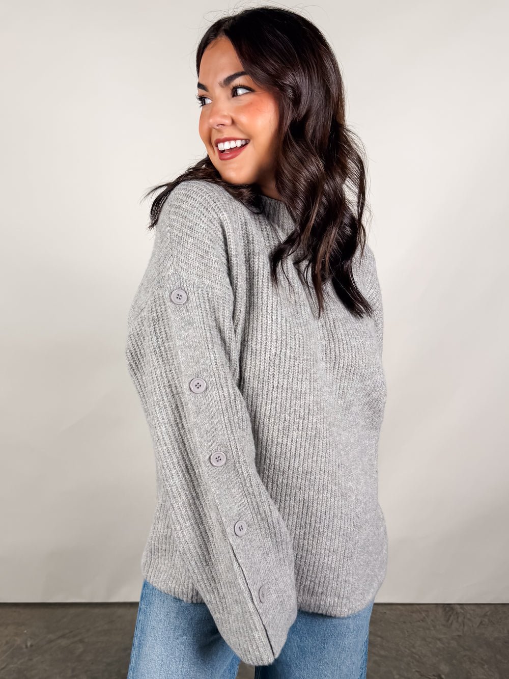 Athena Button Detail Sweater