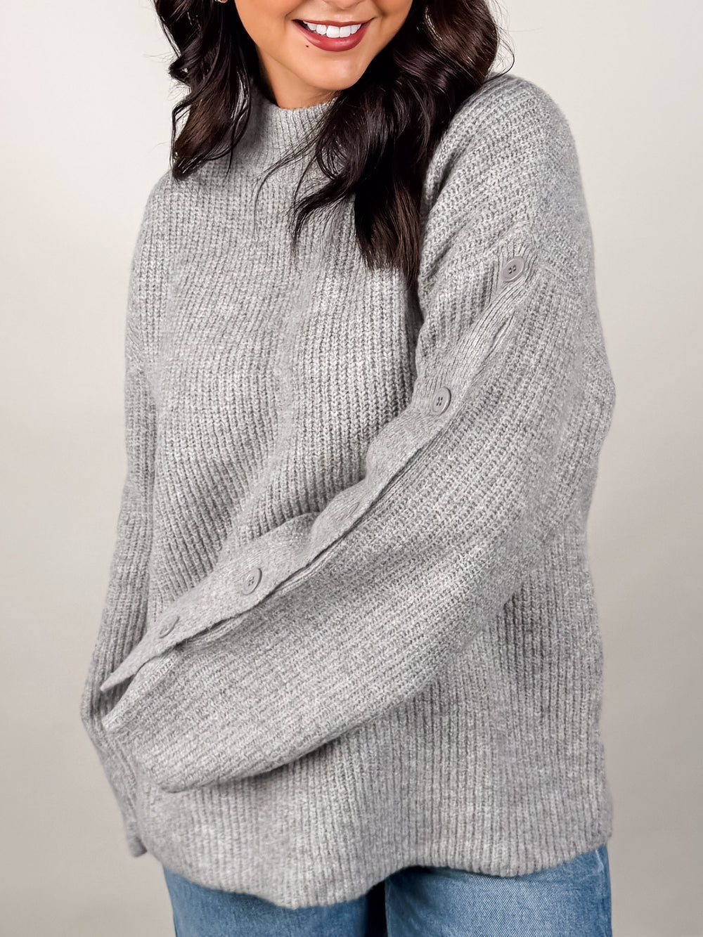 Athena Button Detail Sweater