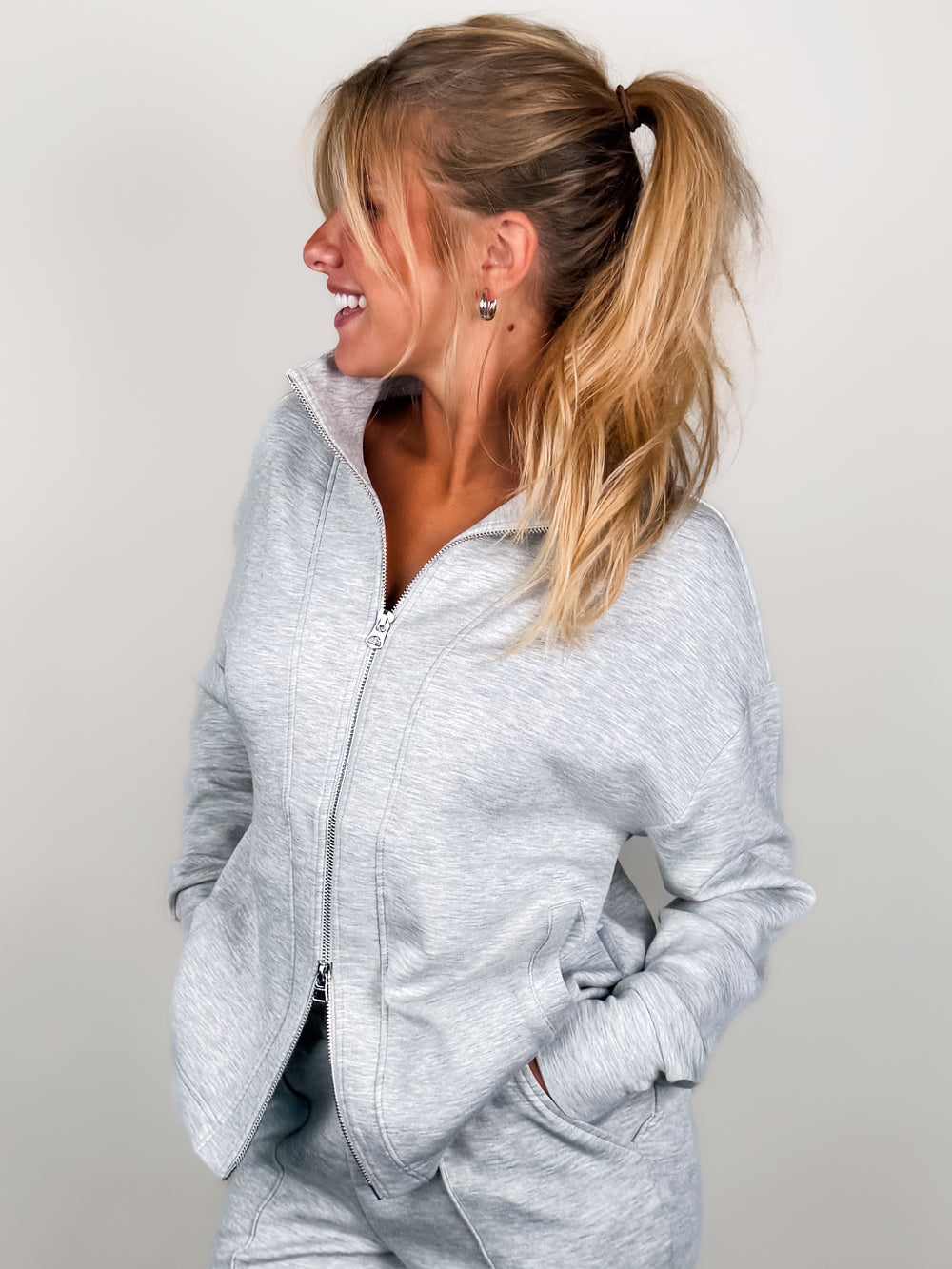 Arlene Zip Through Sweatshirt