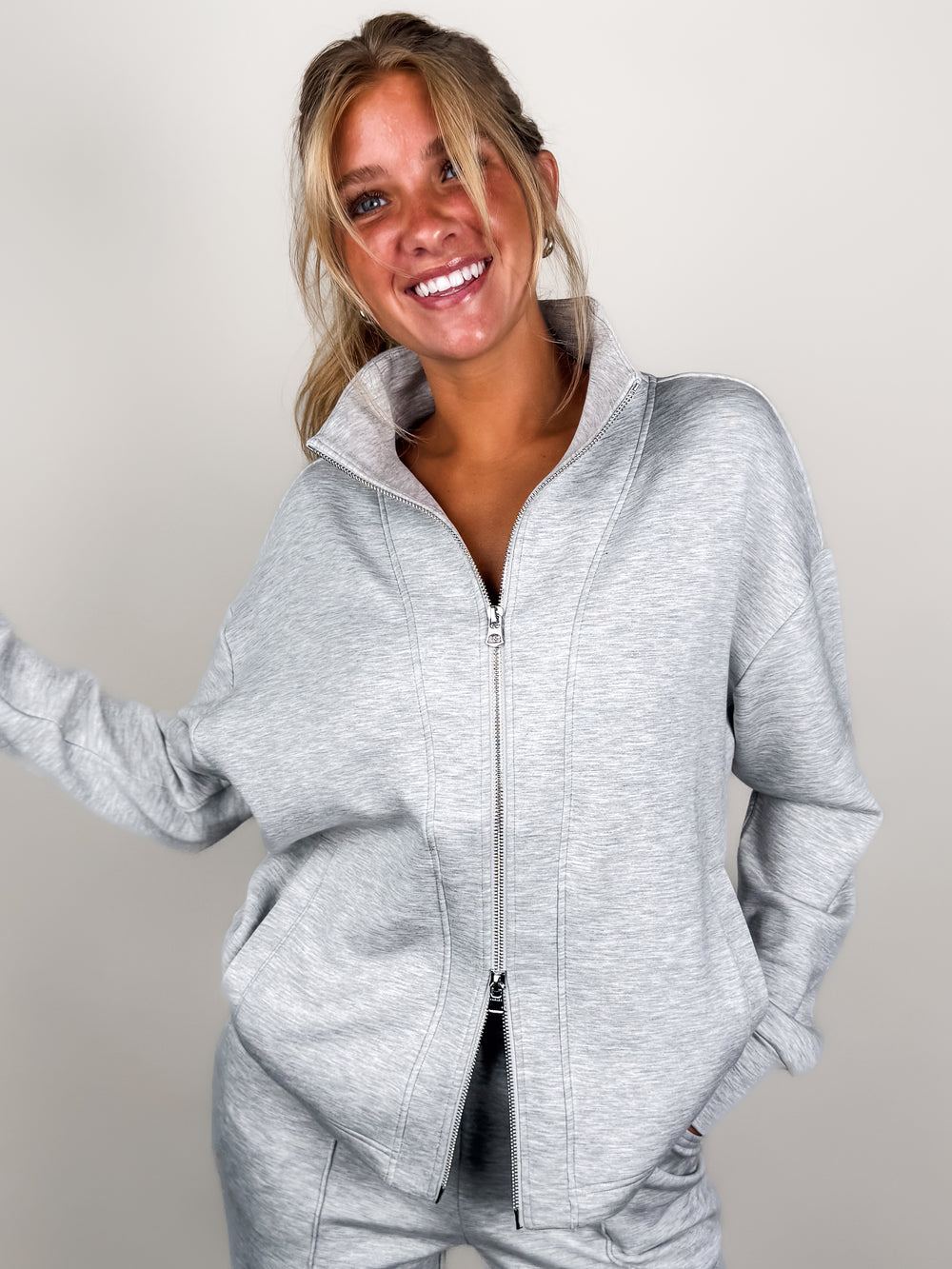 Arlene Zip Through Sweatshirt