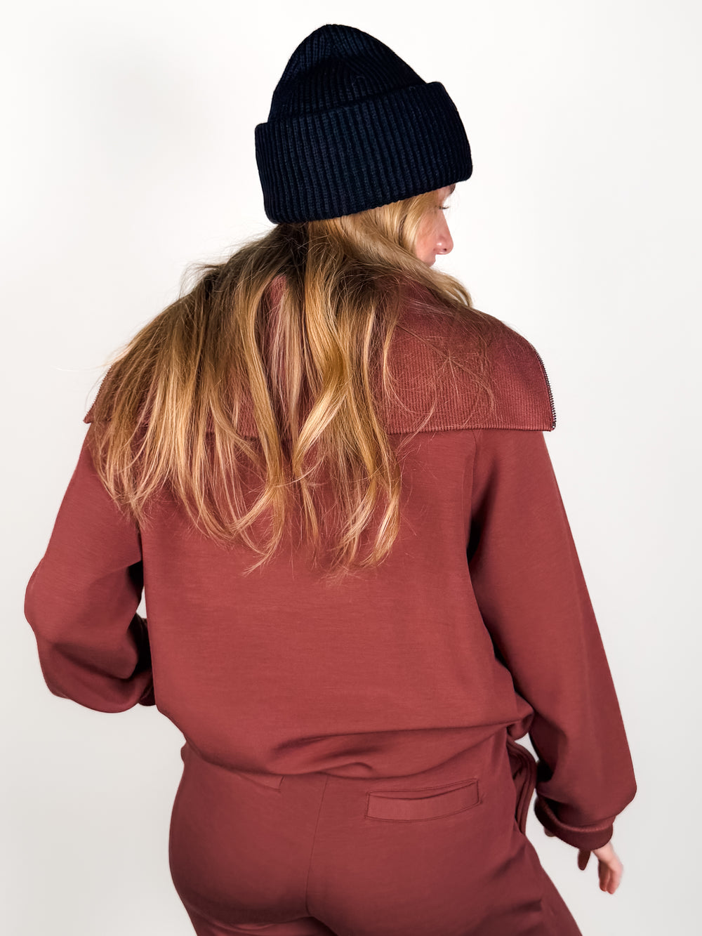 Xina Half Zip Longline Sweat