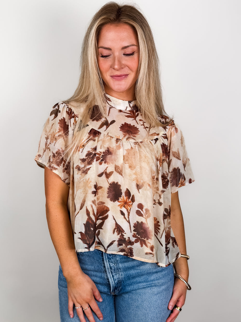 Olympia Floral Top