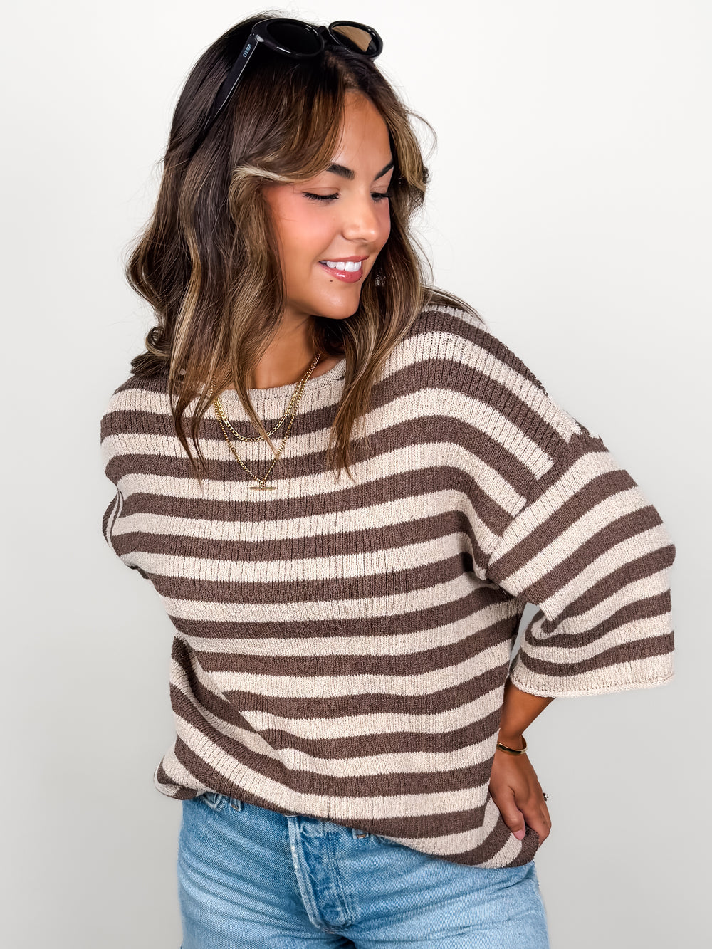 Give Me A Hug Striped Sweater