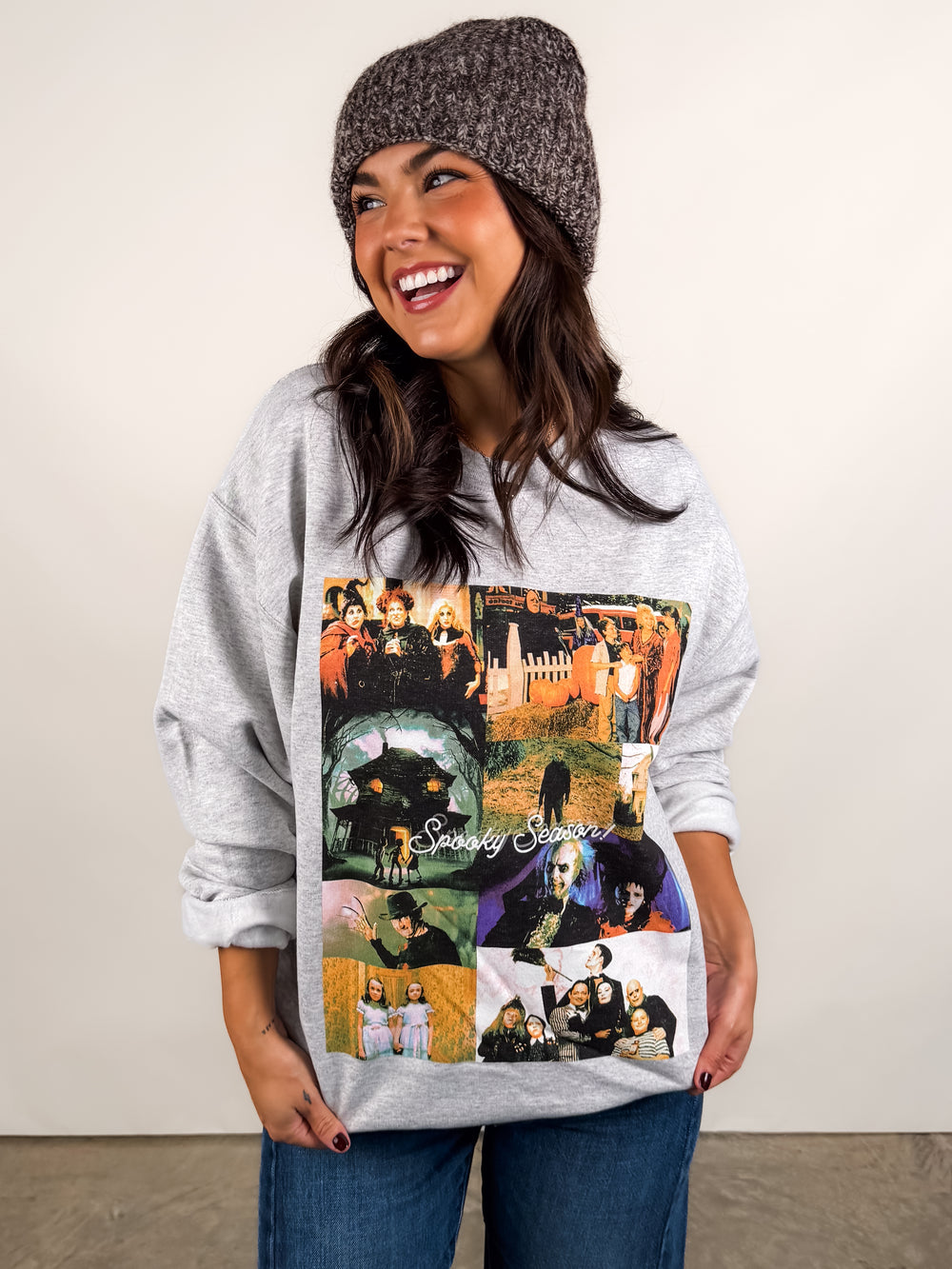 Spooky Season Collage Sweatshirt