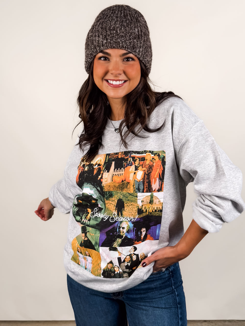 Spooky Season Collage Sweatshirt