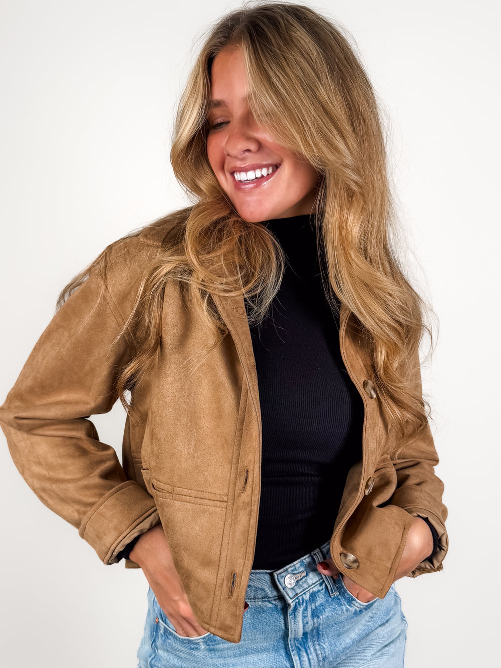 Make You Stronger Suede Jacket