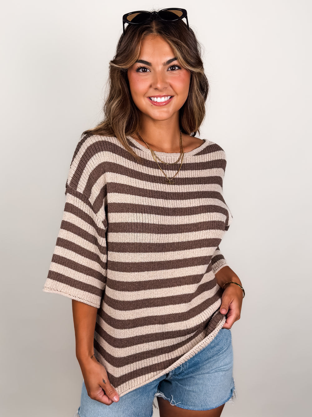 Give Me A Hug Striped Sweater