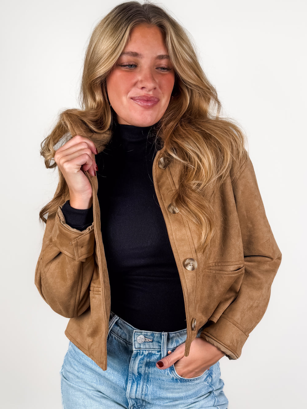 Make You Stronger Suede Jacket