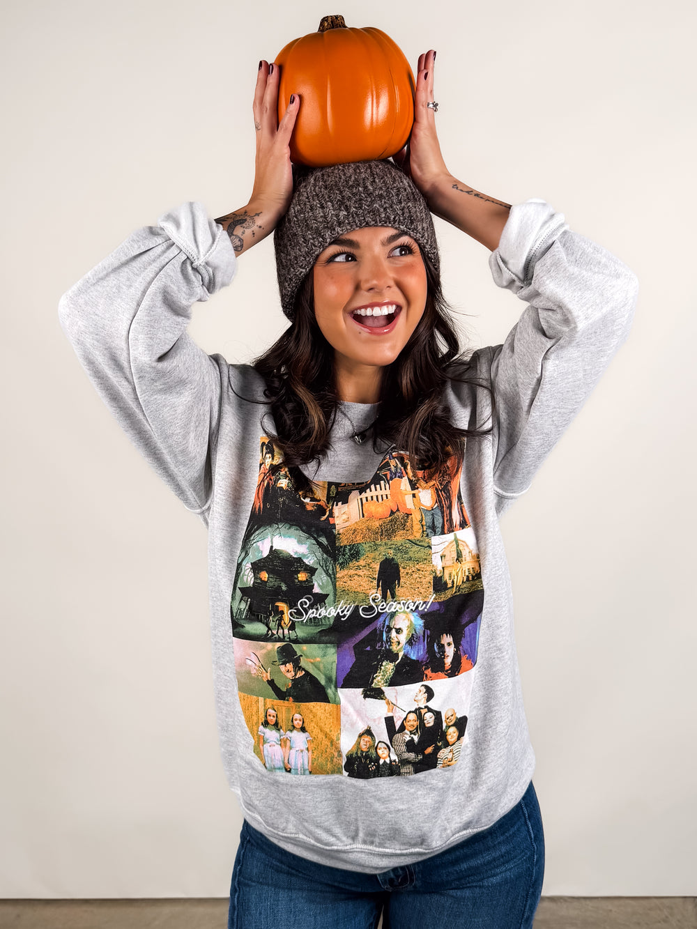 Spooky Season Collage Sweatshirt