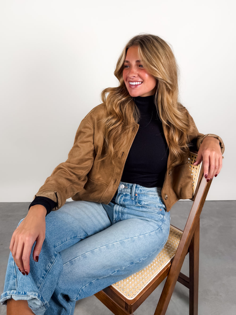 Make You Stronger Suede Jacket