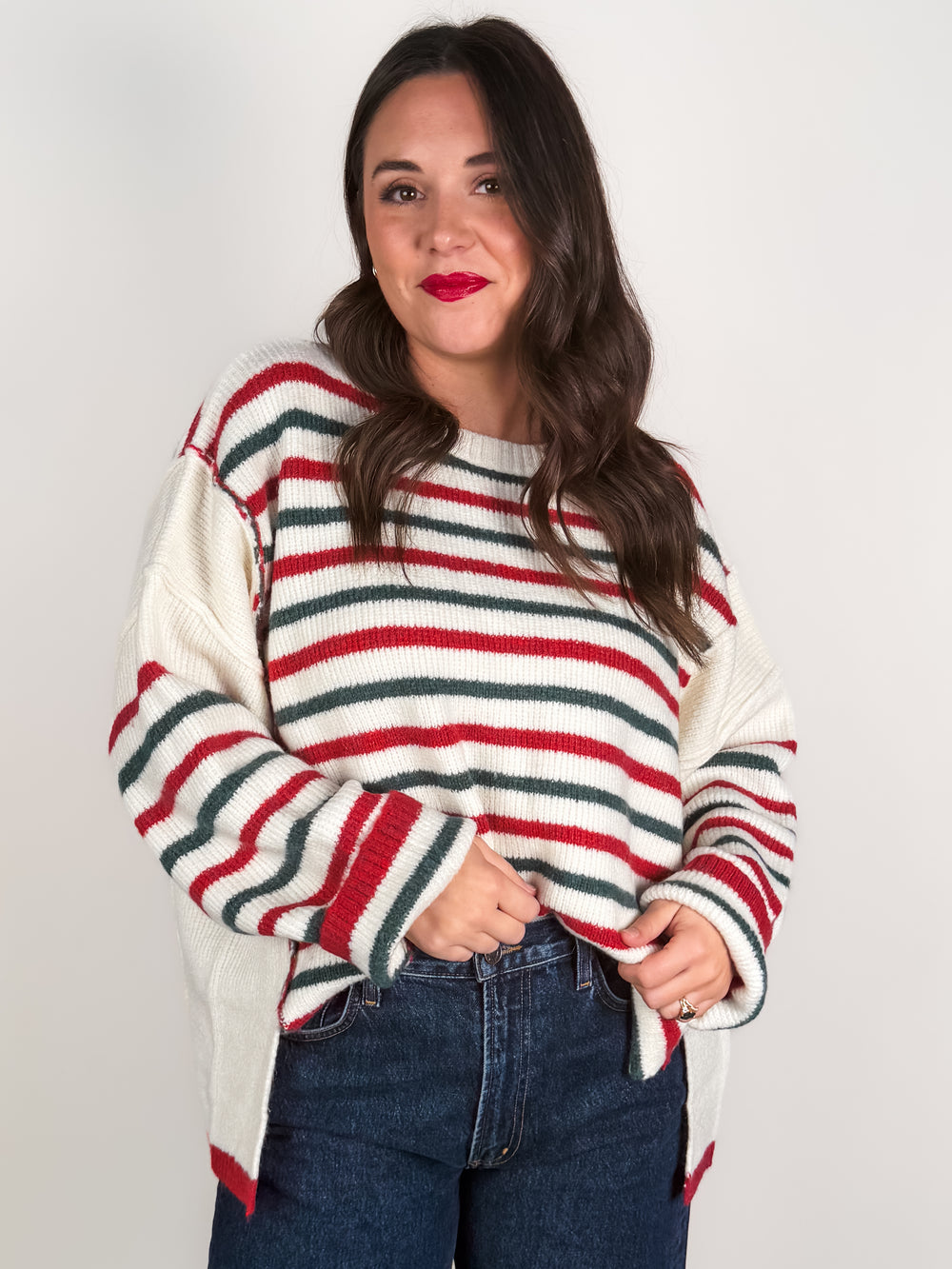 Around The Fire Striped Sweater