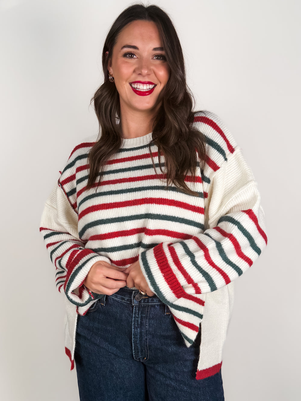 Around The Fire Striped Sweater