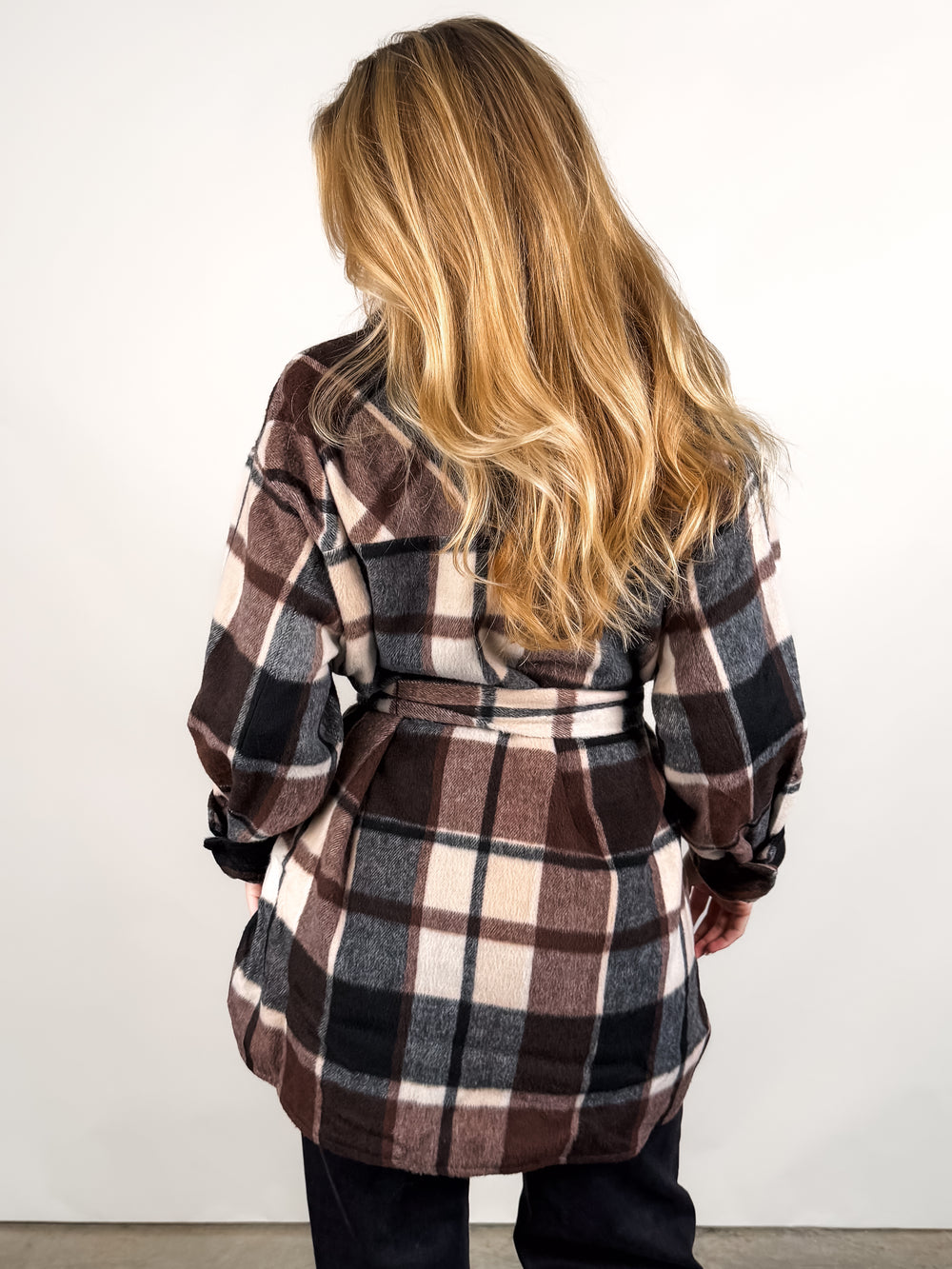 Locket Plaid Coat