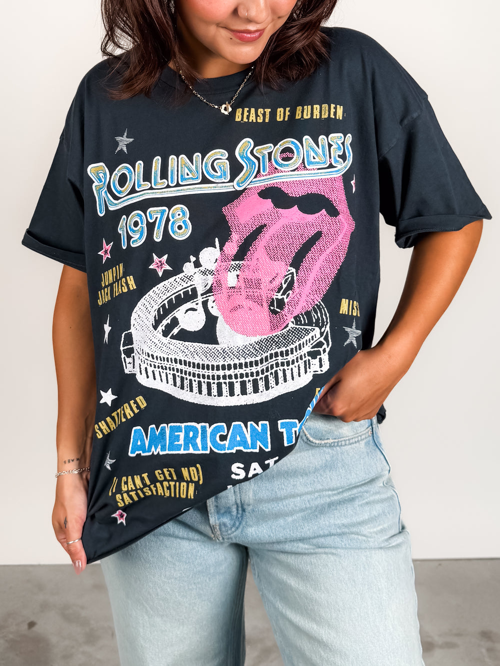 Rolling Stones 1978 American Tour Merch Tee
