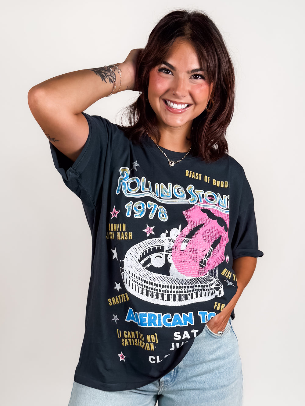 Rolling Stones 1978 American Tour Merch Tee