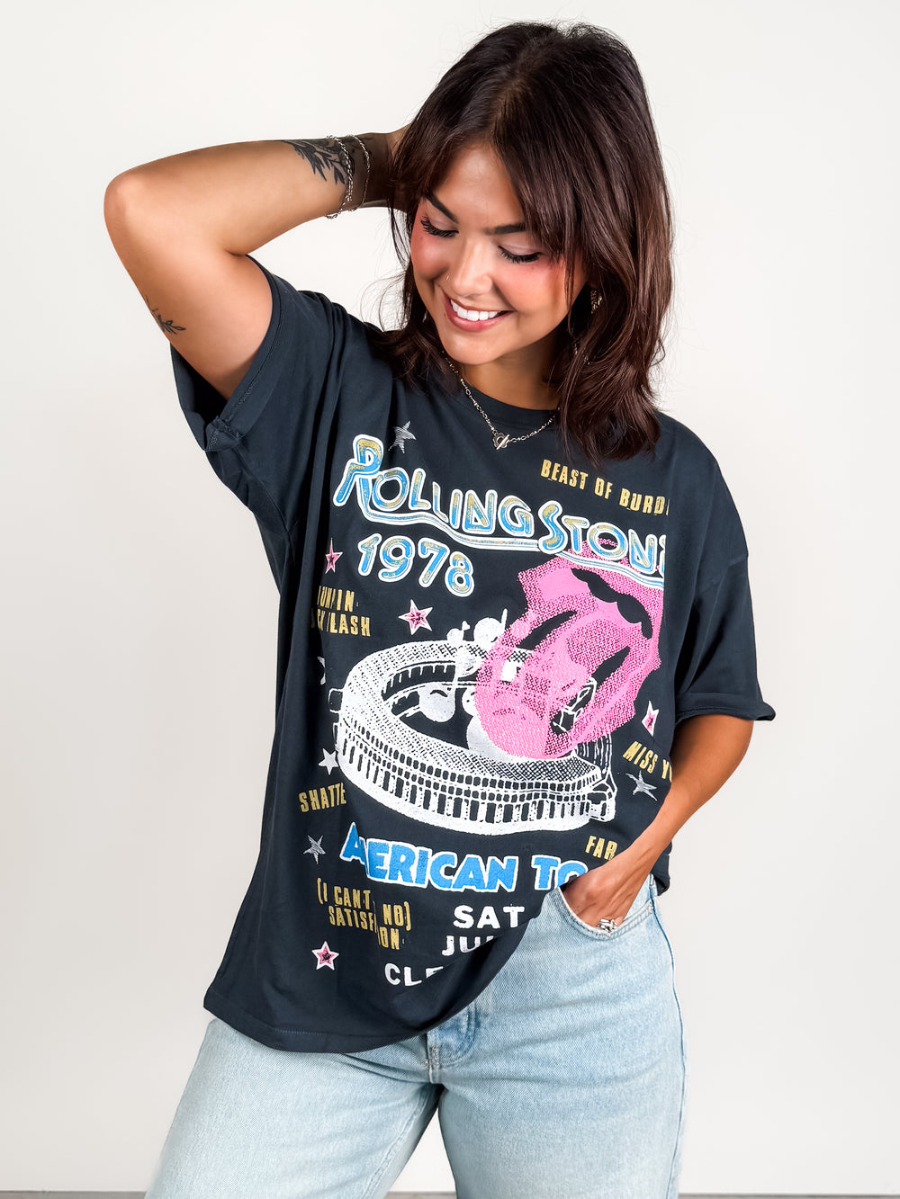 Rolling Stones 1978 American Tour Merch Tee