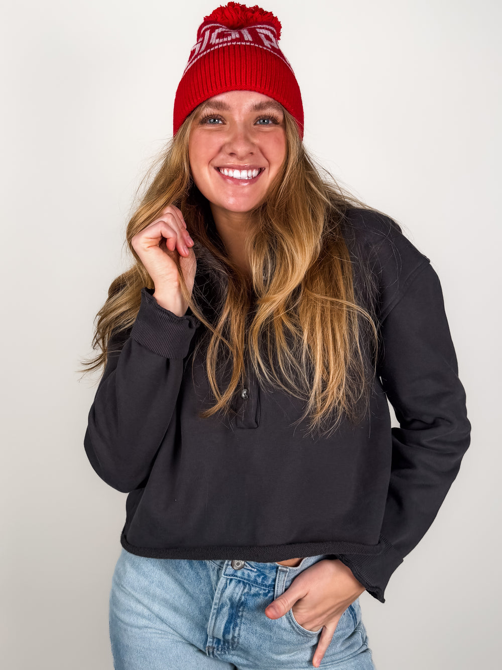 Vinny Fleece 3/4 Sweatshirt