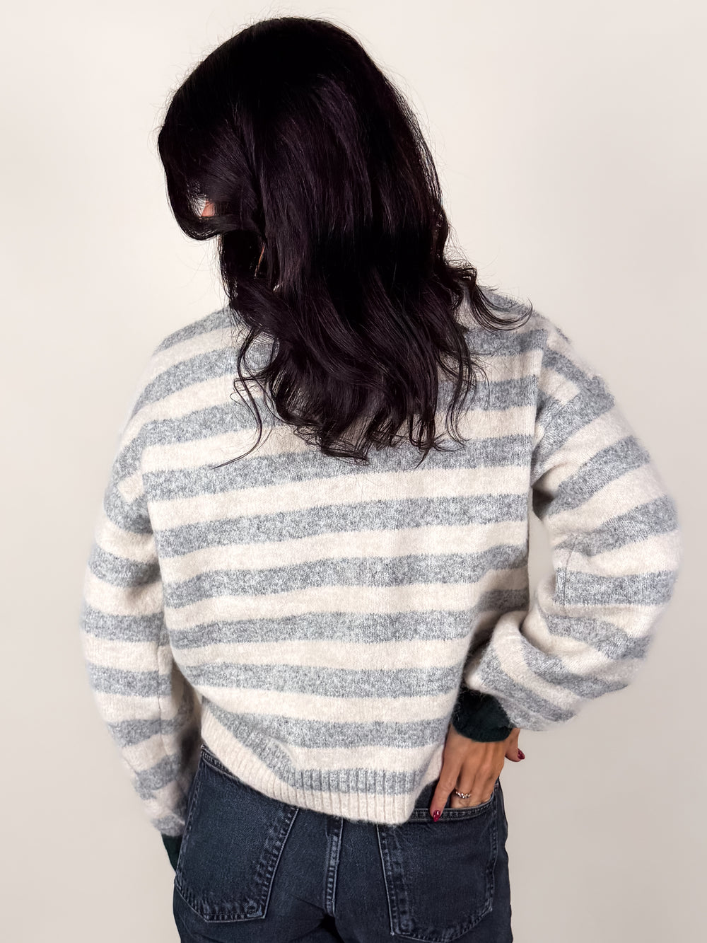 No Time To Waste  Striped Sweater