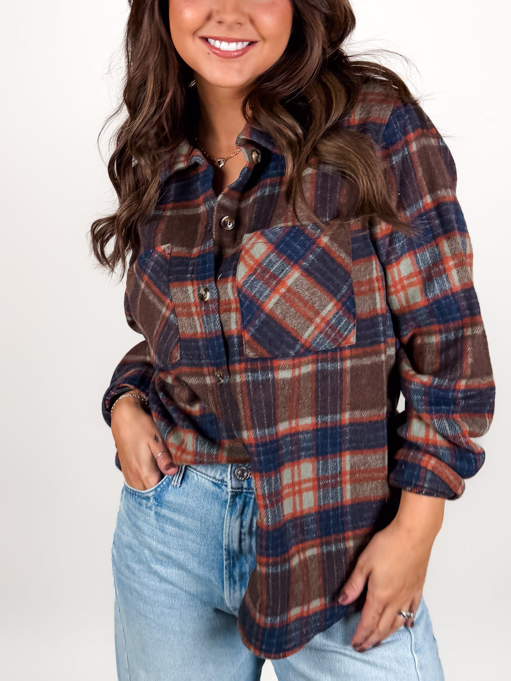 I'll Be Taking Along Plaid Shirt