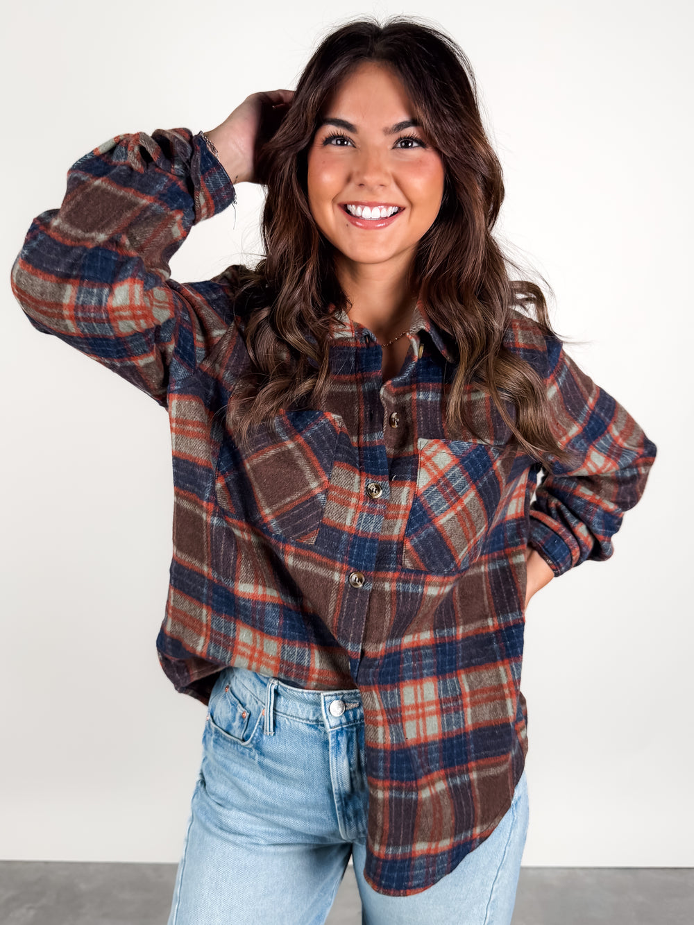 I'll Be Taking Along Plaid Shirt