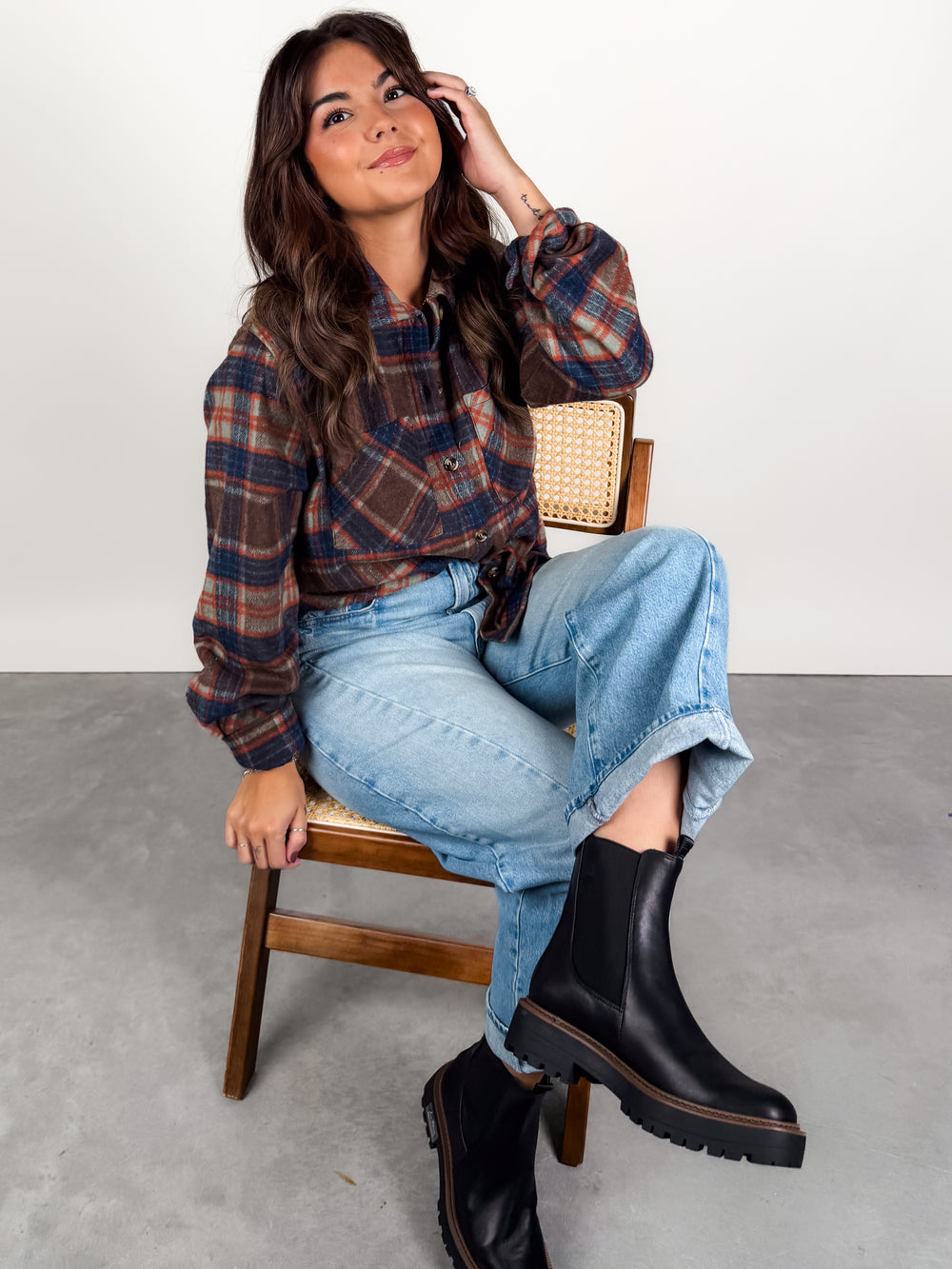 I'll Be Taking Along Plaid Shirt