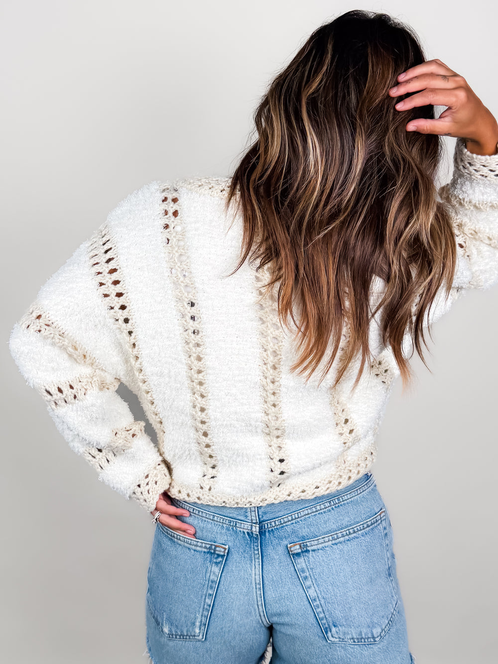 Fluffy Cloud Zip Sweater