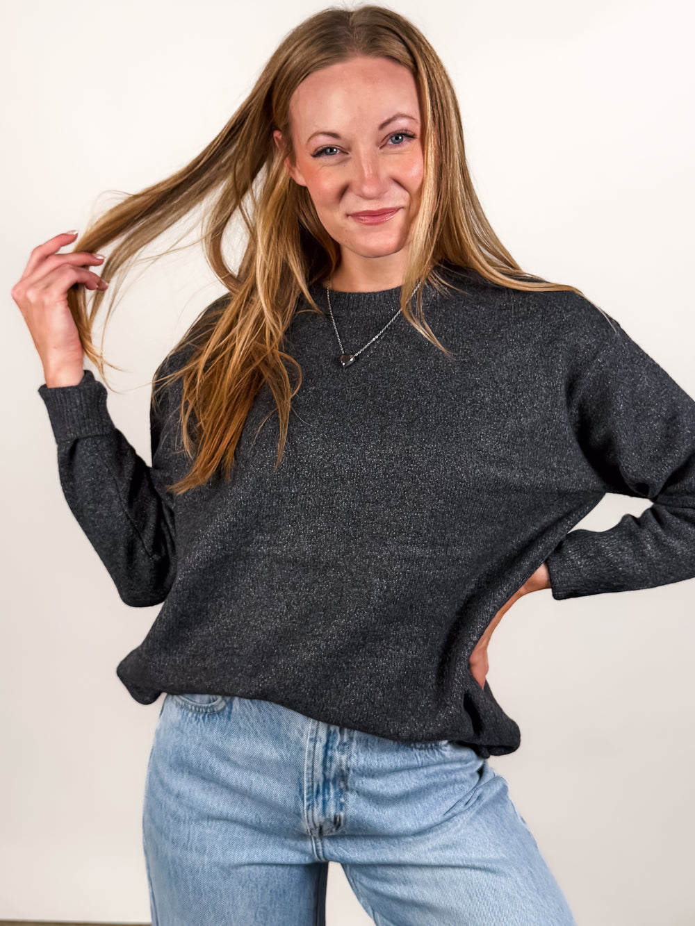 Chaste L/S Crew Neck Pullover