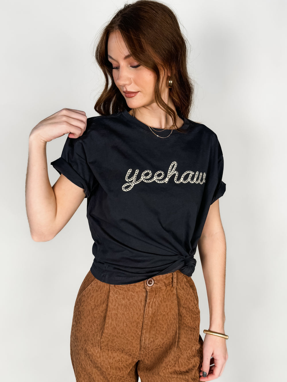 Yeehaw Knit Tee